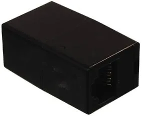 RJ45 adapter, hun/hun 8-POL, SORT | Elektronik Lavpris